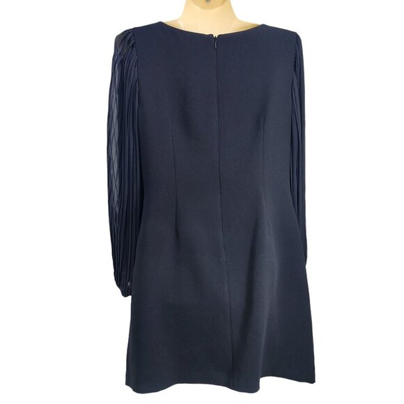 White House Black Market Long Sleeve Shift Dress Women's Size 2‎ Black WHBM - Picture 2 of 9